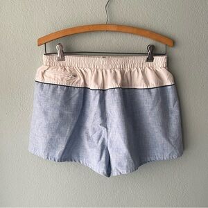 Par Four | Sportswear Vintage Blue & White Casual Athletic Shorts